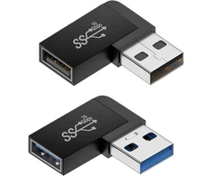Usb 3.2 Kampinis Adapteris 90° A Male-female, 10gbps