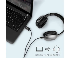 Usb A į 3.5mm stereo jungties laidas, 2.4m