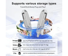Usb atmintinė, skirta iphone 512 gb, mfi sertifikuota, xaytrre atmintinė 3 viename, atmintinė usb 3.0, nuotraukų atmintinė, flash atmintinė, skirta ios, ipad, otg android mobiliesiems telefonams, nešiojamam kompiuteriui, pc (sidabrinė)