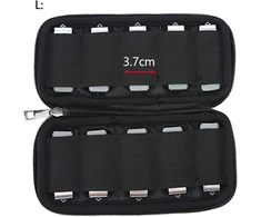 Usb atmintinės laikymo krepšys, neopreninis usb laikiklis, elektroninių priedų organizatorius usb atmintinėms/atmintukams/rašiklių atmintinėms/jump drives (dydis: l 10 grids)