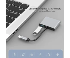 Usb-c 4-in-1 stotelė: 4k Dual Hdmi, Usb 3.0, Pd