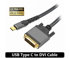 Usb-c į Dvi kabelis 4k, 2m