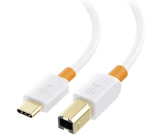 Usb C į Usb B Kabelis 2m Baltas