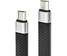 Usb-c į Usb-c kabelis, 100w Pd, 40gbps, 0.13m, juodas