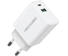 Usb c įkroviklis, 2 prievadų greitasis įkroviklis, skirtas iphone 16/16 pro/16 pro max/16 plus/15/14, galaxy, pixel 4/3, ipad (be kabelio)