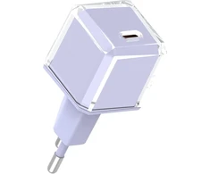 Usb c įkroviklis 20w pd 3.0 greitas mini įkroviklis, skirtas iphone 14/14 pro/14 pro max/13/13 mini/13 pro/13 pro max/12/12 mini, galaxy/pixel 4/3, ipad pro/air ipad mini, be kabelio (levandų spalvos)