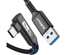 Usb C Kampinis Kabelis 1.5m, 10 Gbps, Usb 3.1 Gen 2
