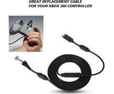 Usb gamepad kabelio pakeitimo kabelis su atjungimo adapteriu, 2,5 metro ilgio, 4 kontaktų dizainas (juodas)