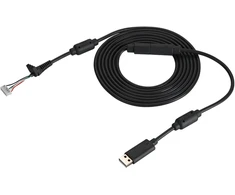Usb gamepad kabelio pakeitimo kabelis su atjungimo adapteriu, 2,5 metro ilgio, 4 kontaktų dizainas (juodas)