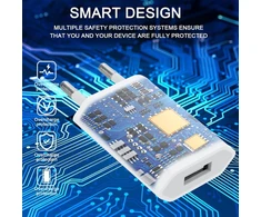Usb įkroviklis, 2 vnt. įkroviklio maitinimo šaltinis 5v 1a, maitinimo šaltinis suderinamas su phone xs max xr x 8 7 6 6s 5s plus, pad mini, pod