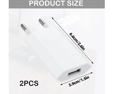 Usb įkroviklis, 2 vnt. įkroviklio maitinimo šaltinis 5v 1a, maitinimo šaltinis suderinamas su phone xs max xr x 8 7 6 6s 5s plus, pad mini, pod