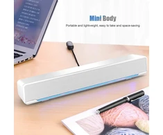 Kompiuterio kolonėlės Usb laidinis soundbar, 3,5 mm stereo soundbar, muzikos grotuvas, žemų dažnių erdvinio garso dėžė, skirta staliniam kompiuteriui, nešiojamam kompiuteriui, televizoriui, išmaniajam telefonui, planšetiniam kompiuteriui, pc, mp3, mp4, nešiojamas žemų dažnių g