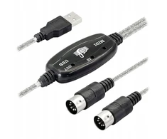 Usb Midi adapterio kabelis 5 kontaktų Din įvesties-išvesties jungtis su Led indikatoriumi