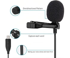 Usb mikrofonas atvartas, 1.5m pc daugiakryptis kondensatorinis atvartas mikrofonas, atlapinis mikrofonas kompiuteriui, mac, nešiojamam kompiuteriui, youtube, skype, įrašymui, interviu, podcast'ams, žaidimams (plug &amp; play)