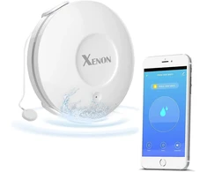 Useelink išmanusis nuotėkio detektorius, Zigbee vandens detektorius, vandens jutiklio aliarmo potvynio detektorius su programėlės pranešimu ir 100 Db akustiniu aliarmu (baterijos įtrauktos)