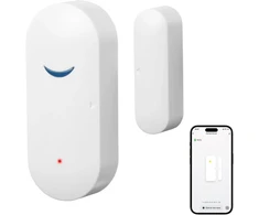 Utebit lango signalizacija apsaugai nuo įsilaužimo, mini išmanusis wifi lango jutiklis apsaugai nuo įsilaužimo durų su programėle lango signalizacijos jutiklis namų apsaugos durų signalizacijos sistemos suderinamumas su alexa google