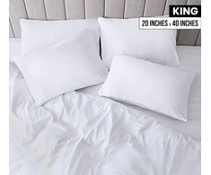 Utopia Bedding Karališkos pagalvės užvalkalai - 12 vnt. pakuotė - uždaras užsegimas - minkštas šlifuotas mikropluošto audinys - atsparūs susitraukimui ir blukimui karališko dydžio pagalvių užvalkalai 50 x 100 cm (balti)