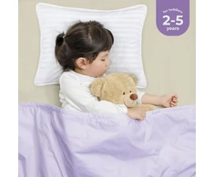 Utopia Bedding pagalvė mažyliams 33 x 45 cm, 2 vaikiškų pagalvių rinkinys, kvėpuojantis polimedvilninis audinys, vaikiška pagalvė miegui, pagalvė mažyliams, vaikams nuo 2 metų (balta)