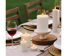 Uyuni Lighting Led arbatinės žvakutės 3.9 x 4.7 cm - tealight 400 baltas plain - led arbatinė žvakutė su nuotolinio valdymo pulteliu ir laikmačiu, su baterija, 400 valandų degimo laikas