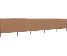 Uždanga nuo vėjo, 5 plokštės, taupe spalvos, 600x120cm, audinys