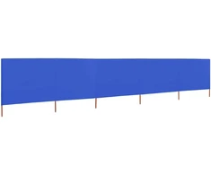 Uždanga nuo vėjo, 5 plokštės, žydra, 600x80cm, audinys