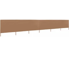 Uždanga nuo vėjo, 6 plokštės, taupe spalvos, 800x160cm, audinys