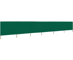Uždanga nuo vėjo, žalia, 800x120cm, audinys, 6 plokštės
