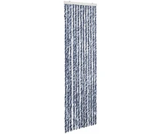 Užuolaida nuo vabzdžių, mėlyna ir balta, 56x200cm, šenilis