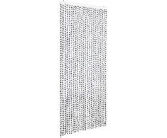 Užuolaida nuo vabzdžių, šviesi/tamsi pilka, 100x220cm, šenilis