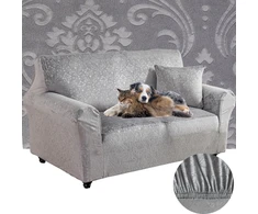 Užvalkalas sofai kampinei velvetas reljefinis ornamentas premium 145-185cm