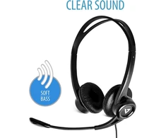 V7 Hu311-2np Essentials Usb stereo ausinės su mikrofonu