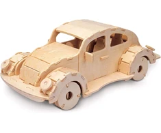 Vabalas "vw Beetle" medinis konstravimo rinkinys