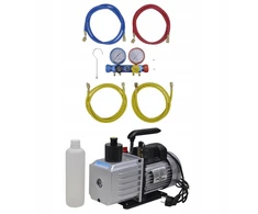 Sausintuvas Vacuum pump with gauge block and 4 valves