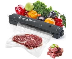 Vacuum Sealer automatinis maisto vakuumatorius, maisto vakuumavimas, Led indikatoriai, šlapio ir sauso maisto režimas