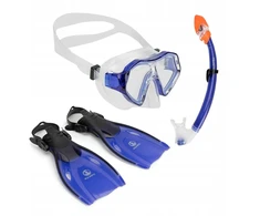 Vaikiškas snorkelingo rinkinys Aquastic Shelly (kaukė+vamzdelis+pelekai) 27/32