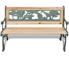 Vaikiškas sodo suoliukas, 84cm, mediena