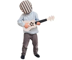 Vaikiškas ukulele 21 colio „pasidaryk pats“ ukulele, natūralaus medžio „pasidaryk pats“ ukulele rinkinys, pradedantiesiems, mėgėjams, vaikams, suaugusiems, nešiojamas 4 stygų ukulele, lengvas surinkimas