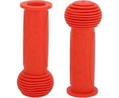 Vaikiškos dviračio vairo rankenos 110 mm, minkštos, oranžinės, 1 pora