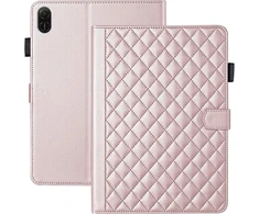Vaitasy dėklas, skirtas Honor Pad X8a 11 colių 2024 verslui, Pu odinis apsauginis planšetinio kompiuterio dėklas, skirtas Honor Pad X8a su kortelių lizdu, rožinio aukso spalvos