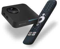 Vaizdo grotuvas Kinhank Android Tv Box G1, 4k Car Hdr Smart Box Android 14 Tv suderinamas su Google Netflix 4k Dolby Vision Digtal Plus, 4gb Ram 32gb Rom, Wifi 6, Bt 5.0, Av1, Android Box su Ethernet Voice