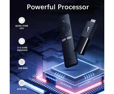 Vaizdo grotuvas Mi Tv Stick 2k su Bluetooth nuotolinio valdymo pulteliu, Google Assistant ir Netflix + Prime Video greitojo rinkimo mygtuku, Android Tv 9.0 su Google Playstore, Smart Cast, Audio Dolby Dts-hd, Wifi