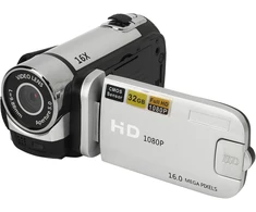 Vaizdo kamera, 1080p 16mp 16x priartinimas hd 2.4 colių pasukamas ekranas, rankinis vaizdo įrašymo įrenginys su papildomu apšvietimu ir 1/4 colio sriegio anga paaugliams pradedantiesiems