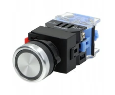 Valdymo mygtukas Las0-b3y-11zea/g/24 žalias No/nc bistabilus Led