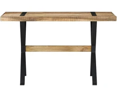 Valgomojo stalas, 120x60x76cm, neapdorota mango mediena