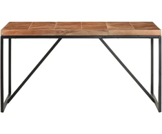 Valgomojo stalas, 140x70x76cm, akacija ir mango mediena