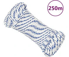 Valties virvė, baltos spalvos, 3mm, 250m, polipropilenas