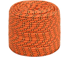 Valties virvė, oranžinės spalvos, 10mm, 250m, polipropilenas