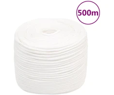Valties virvė, visiškai balta, 10mm, 500m, polipropilenas