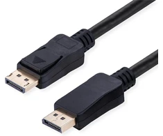 Value Displayport kabelis, v2.1, 10k, Dp St - St, juodas, 2 m