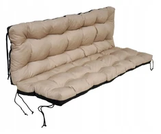 Vandeniui atspari sūpynių pagalvė sodo suolui 150 cm + pagalvėlės 40x40